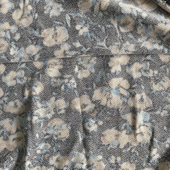 Free People Mini Dress‎ Womens Large Black Floral Long Sleeve Stretch Ladies - Picture 6 of 16